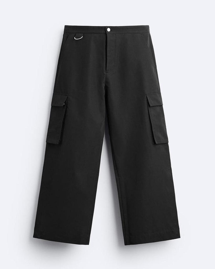 147_2_1024x1024.jpg Men Wide Fit Black Cargo Trouser - Image 1