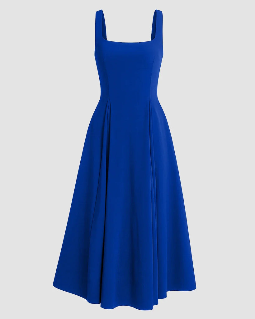 3200a4f4c659f2714f18650230165761_1024x1024.jpg Square Neck Fit & Flare Maxi Dress in Surf - Image 1