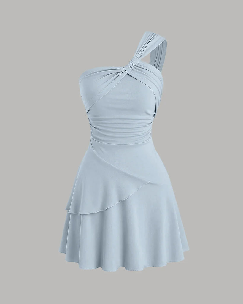 One_Shoulder_Ruched_Layered_Mini_Dress_in_Ice_Blue_1024x1024.jpg One Shoulder Ruched Layered Mini Dress in Ice Blue - Image 1
